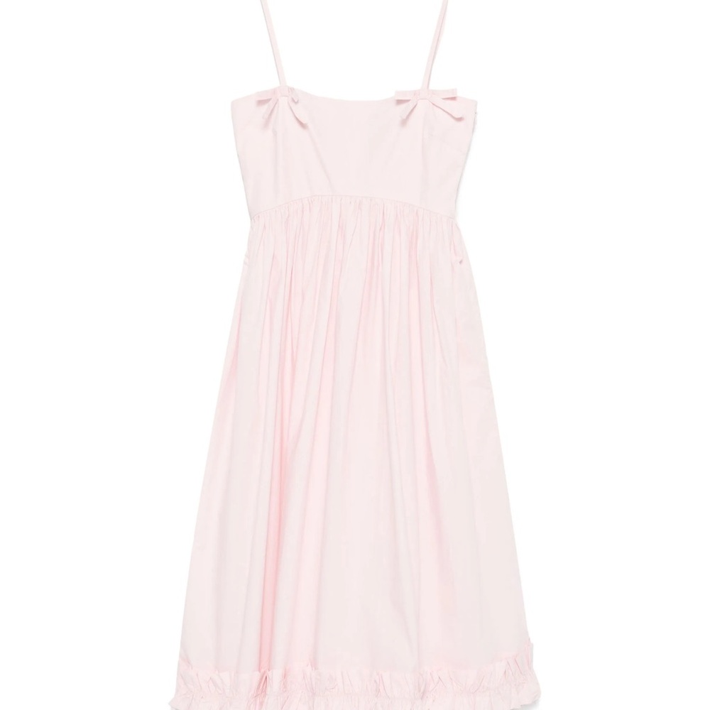 Ganni Light Pink Midi Dress